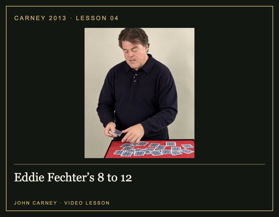 Eddie Fechter’s 8 to 12 lesson with John Carney