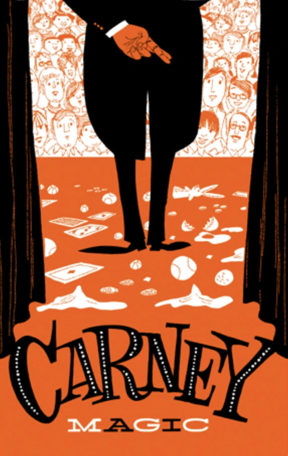 Orange and black CarneyMagic theatrical artwork