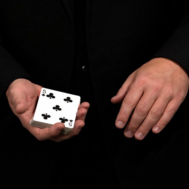 John demonstrating card steals